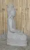  Product image 4 of the product “Seated Buddha made of Riverstone in Dhyana position - gesture of meditation, H.83 cm, natural. ”